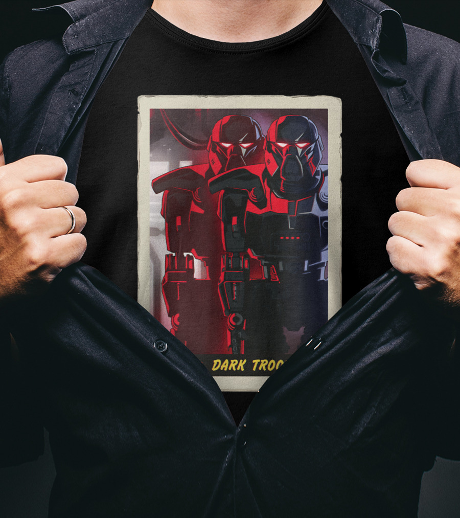 Star Wars The Mandalorian Dark Troopers Bounty Number 23 Trading Card T-Shirt