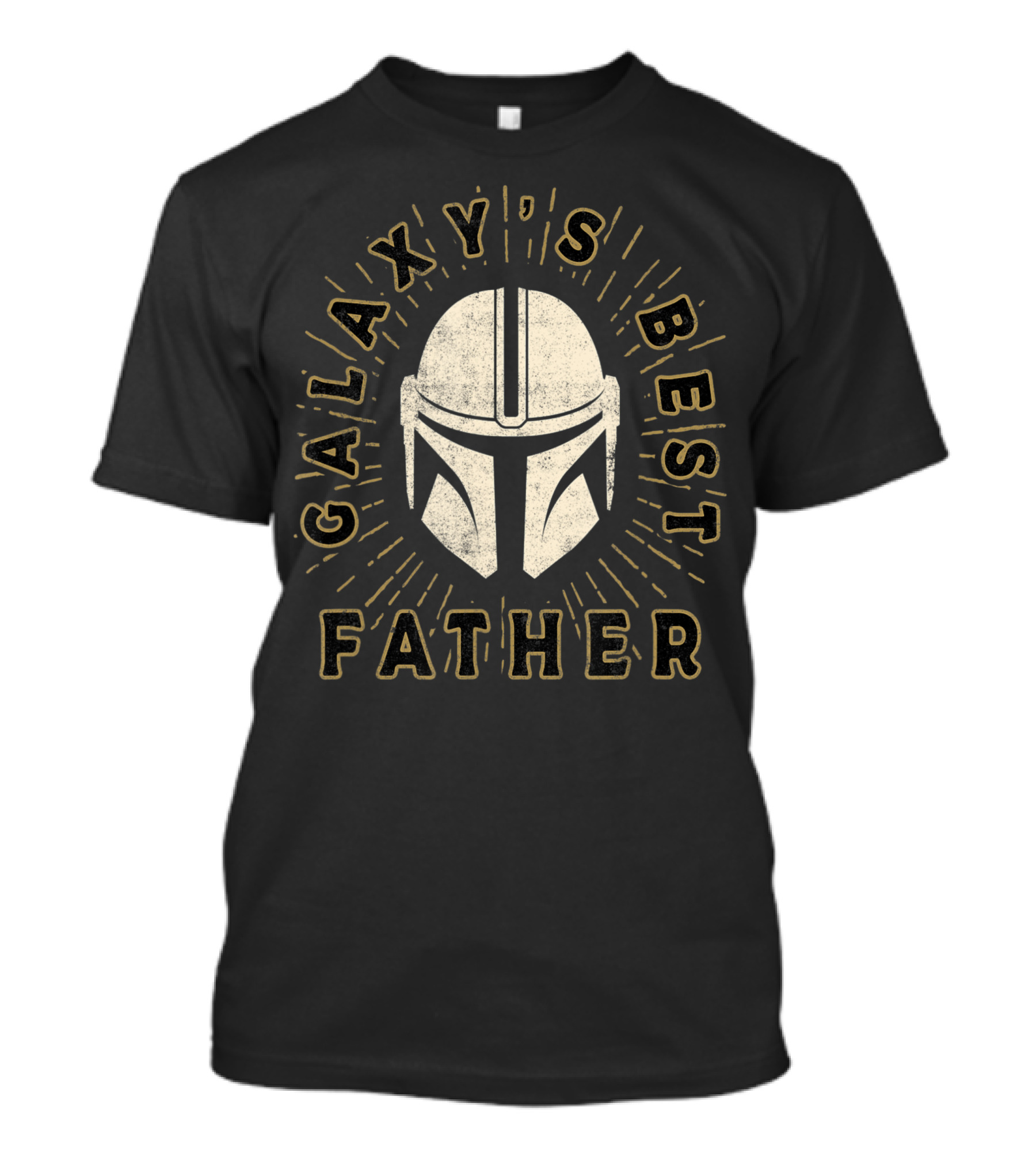 Galaxy's Best Father Star Wars The Mandalorian Helmet T-Shirt