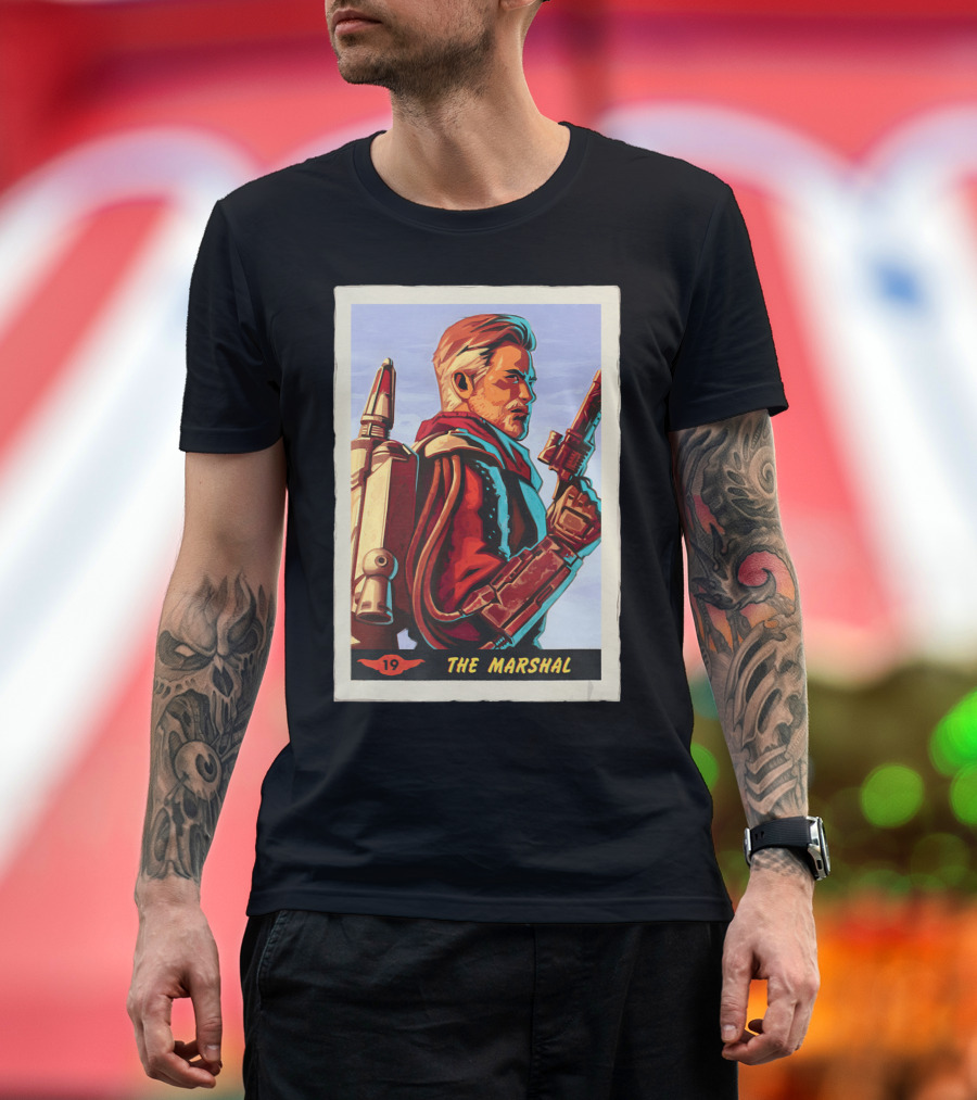 Star Wars The Mandalorian The Marshal Trading Card 19 T-Shirt