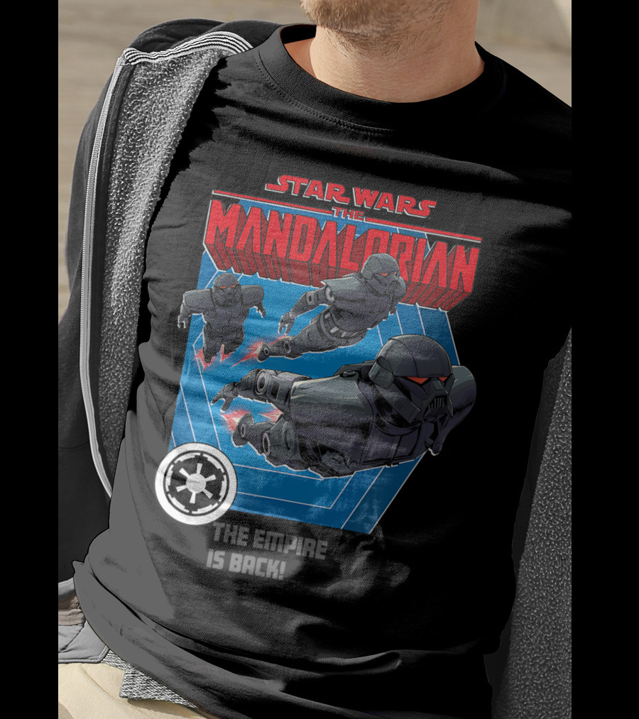 Star Wars The Mandalorian The Empire Is Back Bounty Hunter Stormtroopers T-Shirt