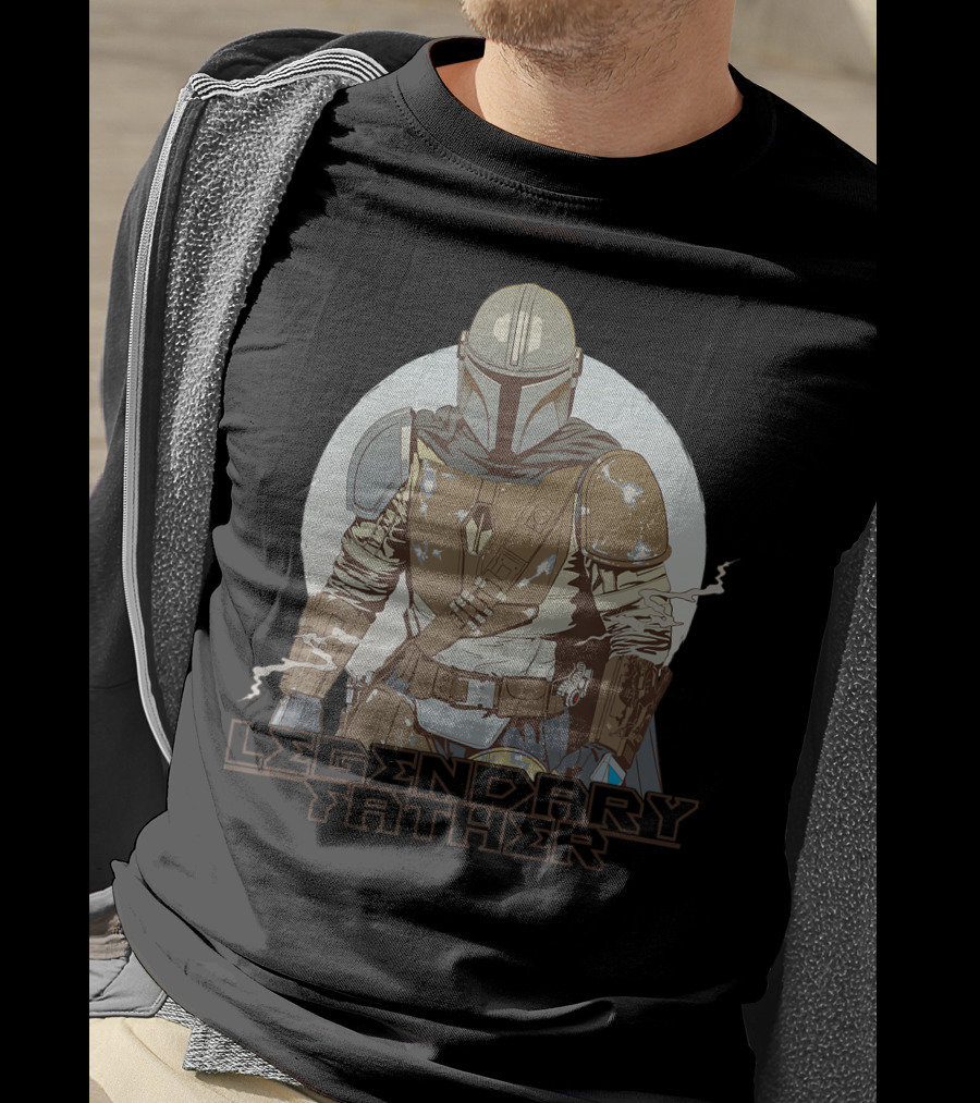 Star Wars The Mandalorian Legendary Father Father's Day T-Shirt