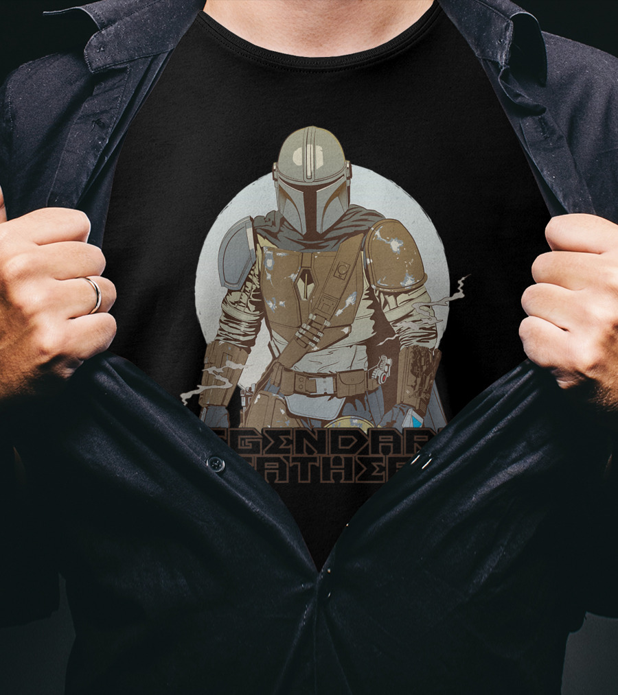 Star Wars The Mandalorian Legendary Father Father's Day T-Shirt
