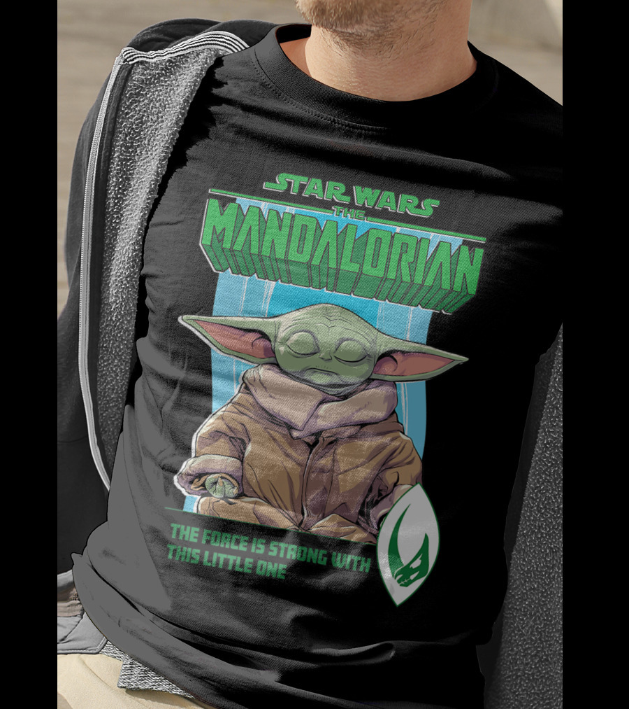 Star Wars The Mandalorian Grogu The Force Is Strong With This Little One T-Shirt
