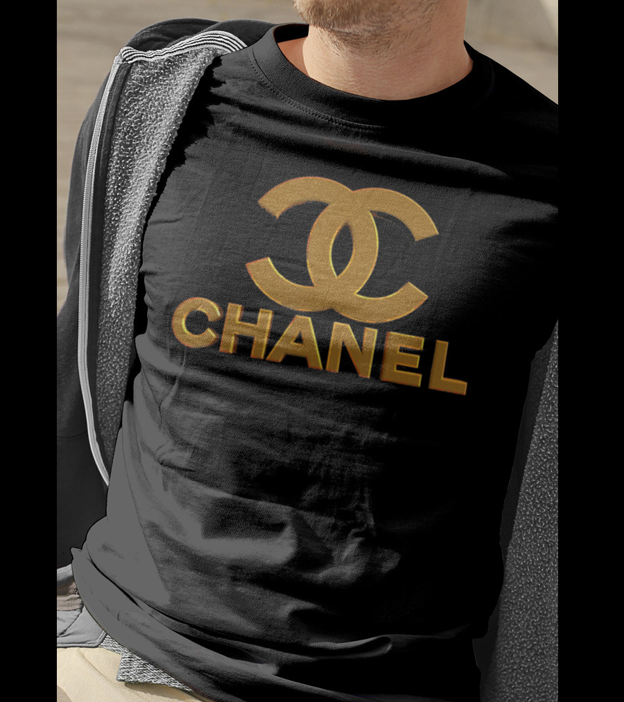 CHA.NEL Fashions Iconic Style Double C Gold T-Shirt