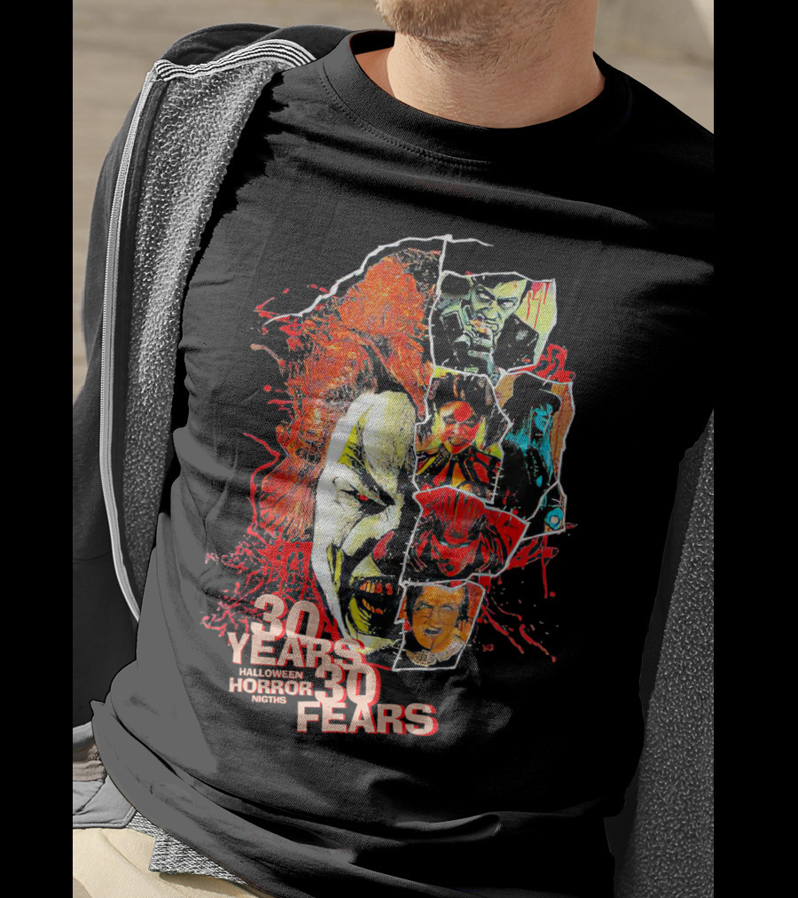 30 Years 30 Fears Halloween Horror Nights Universal Orlando T-Shirt