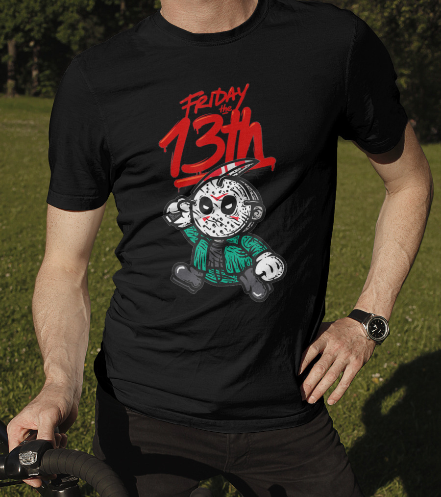 Friday The 13th Cute Baby Horror Characters Playing Horror T-Shirt