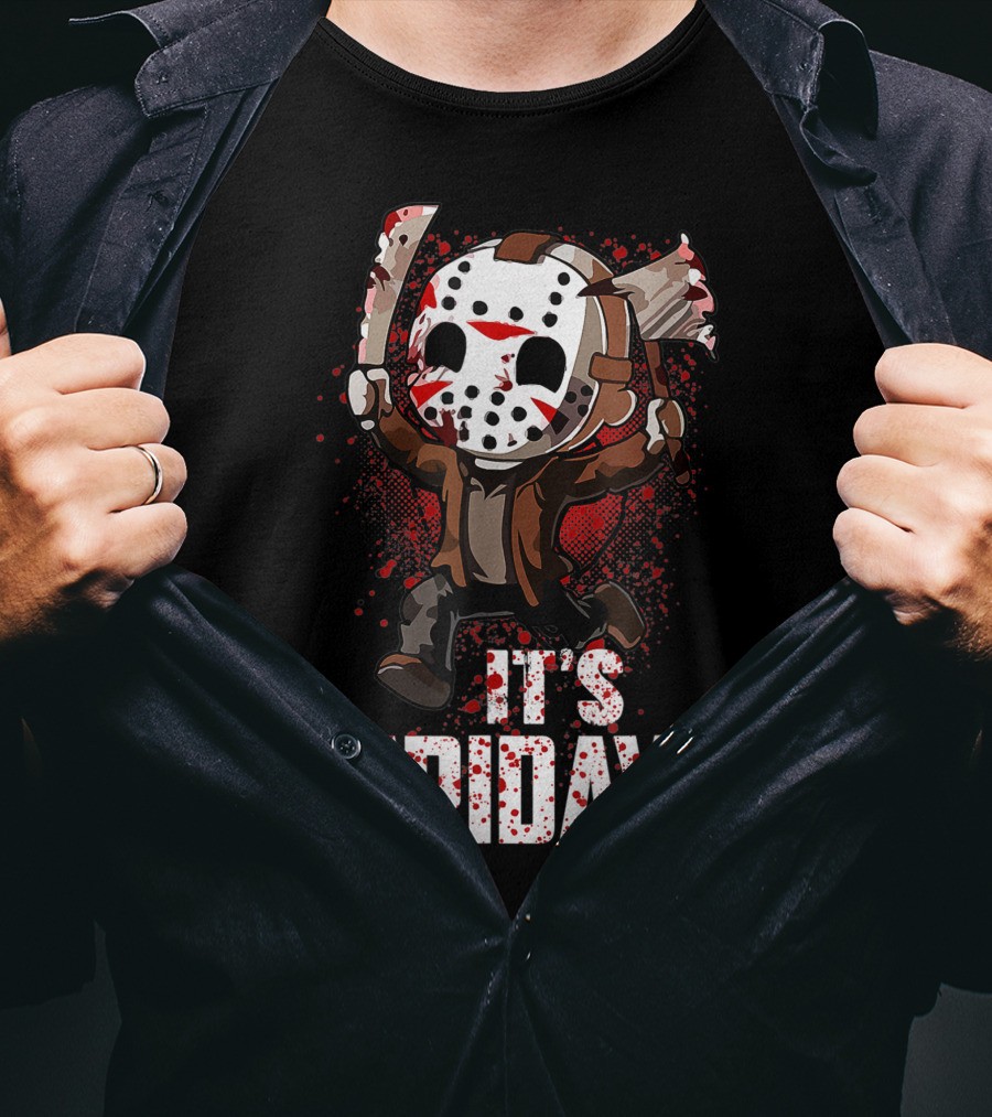 It's Friday 13th Funny Halloween Horror Movie Humor T-Shirt