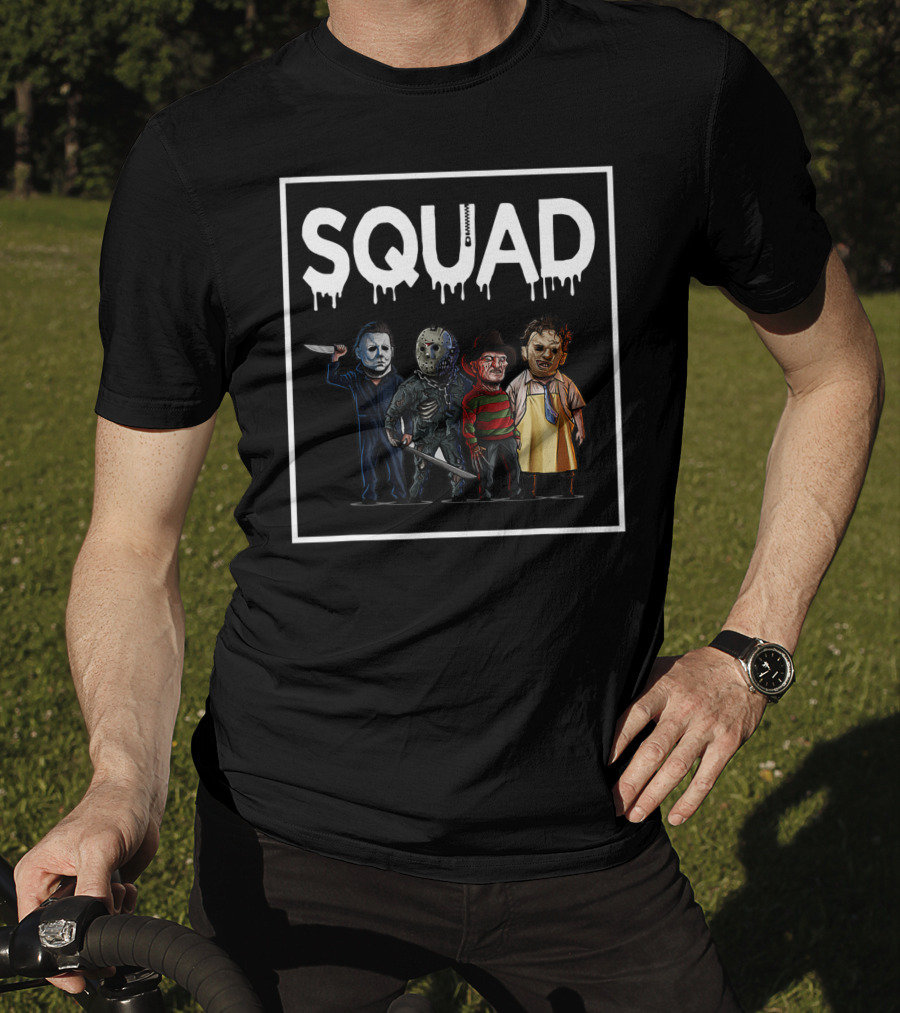 SQUAD Funny Halloween Costume Squad Horror T-Shirt