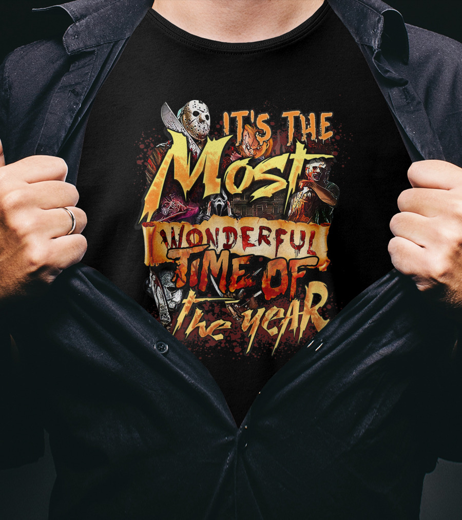 It's The Most Wonderful Time Of The Year Horror Character Movie Halloween T-Shirt