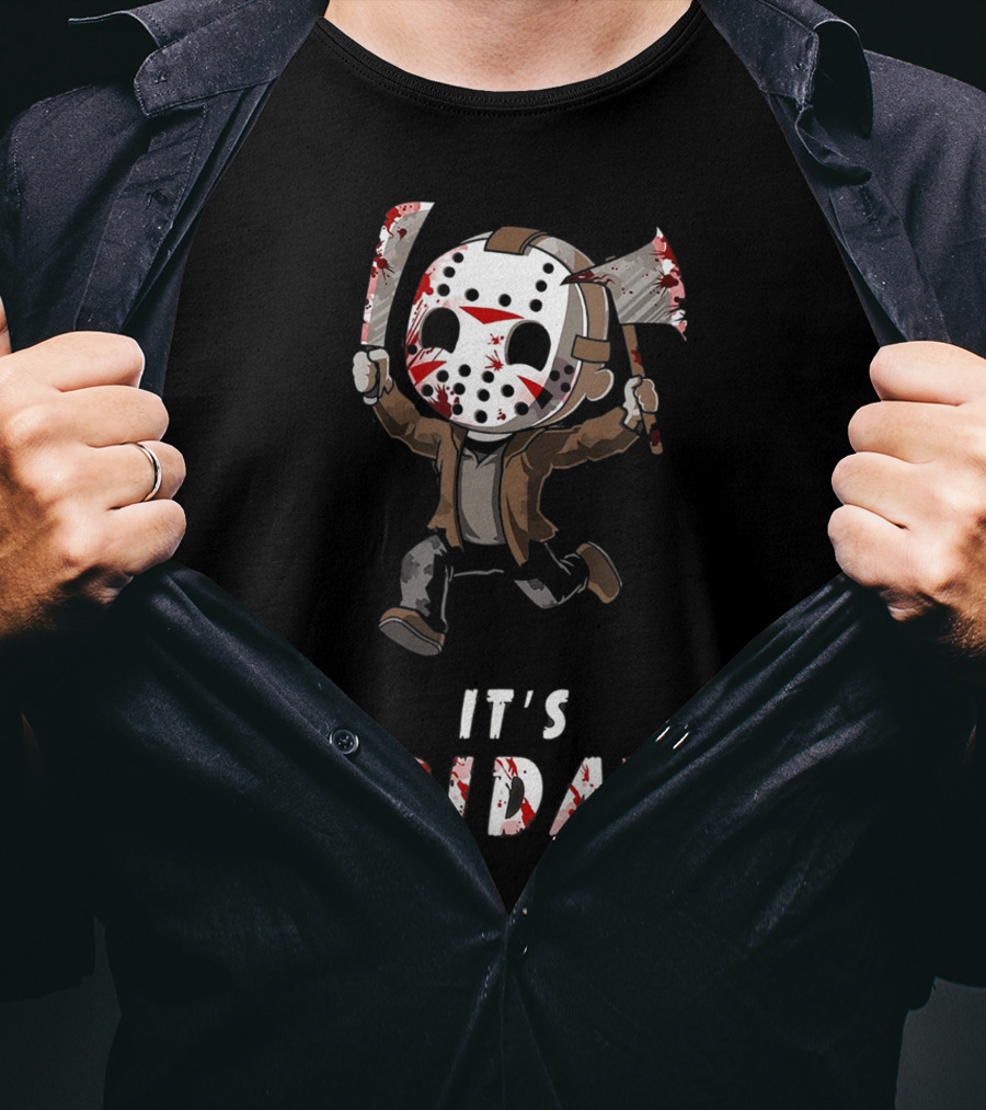 It's Friday Horror Movie Characters Spooky Friday T-Shirt