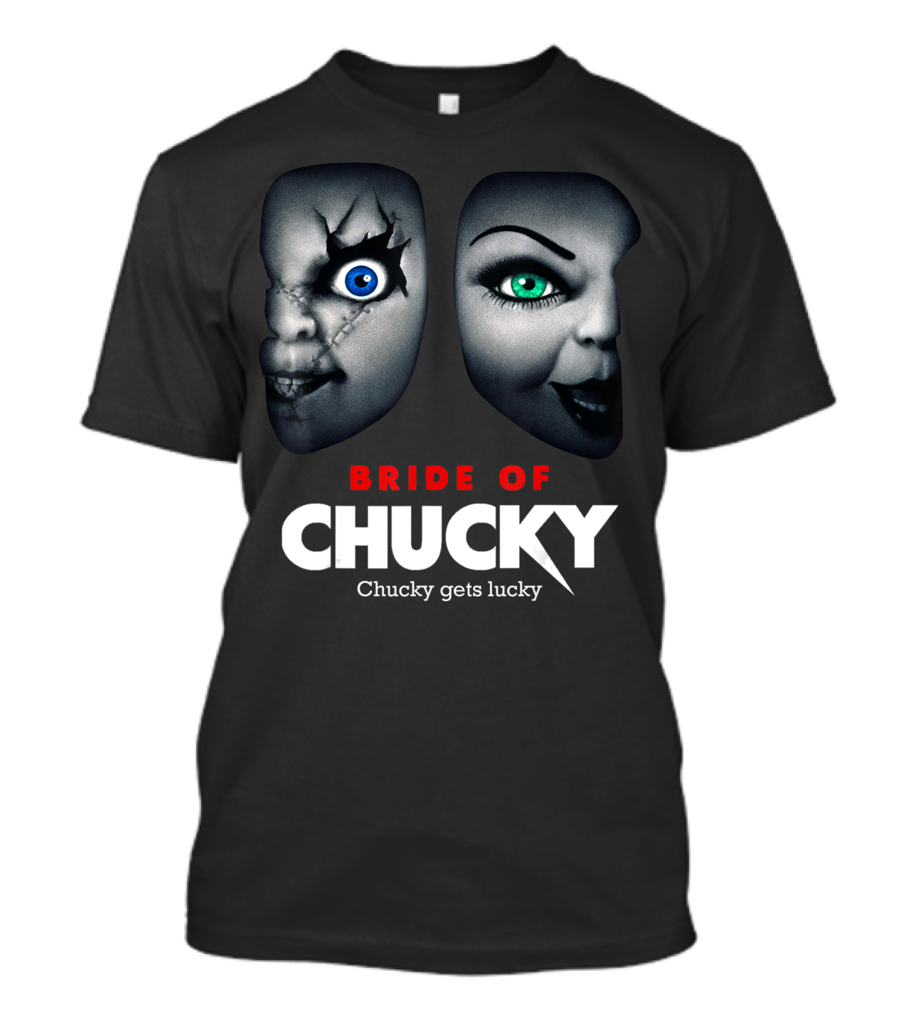 Bride Of Chucky Chucky Gets Lucky Halloween Scary Horror T-Shirt