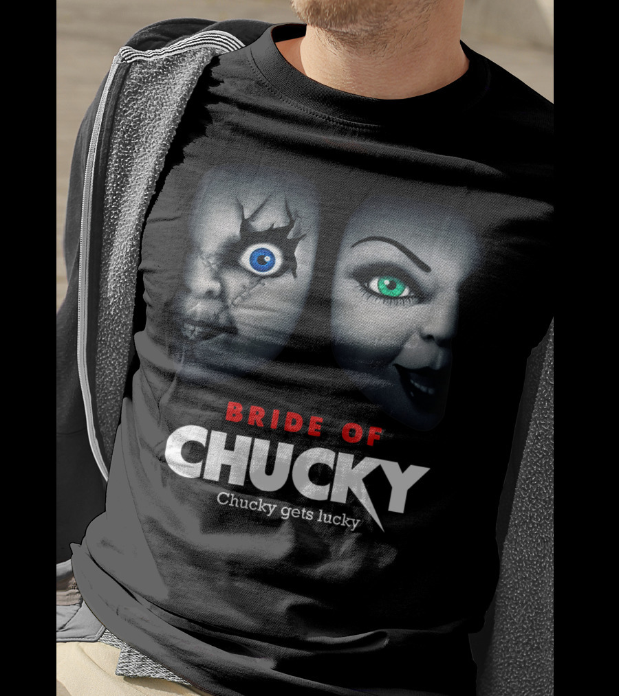 Bride Of Chucky Chucky Gets Lucky Halloween Scary Horror T-Shirt