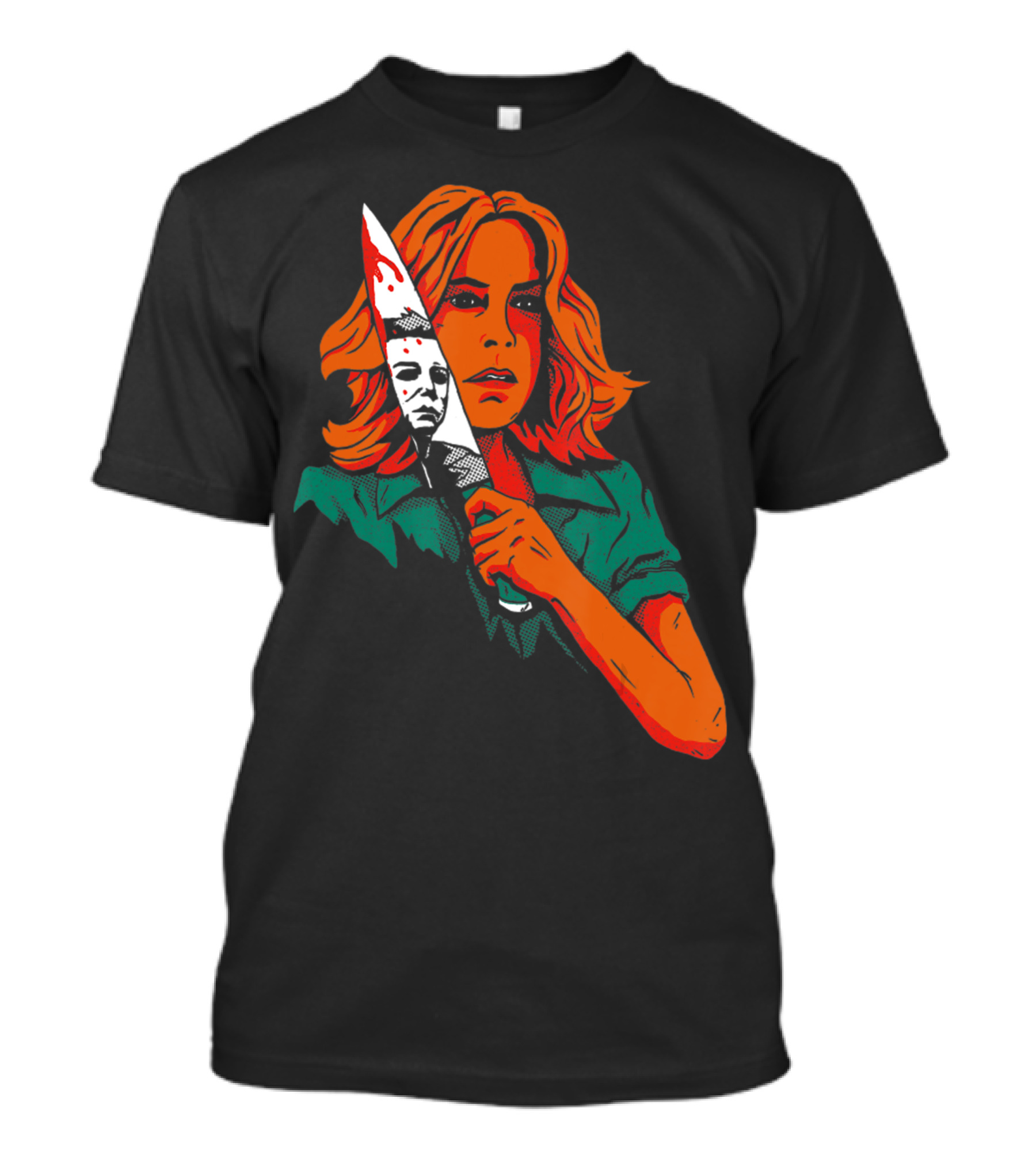 Halloween Horror Movie Girl Killer Mask 13th Knife T-Shirt