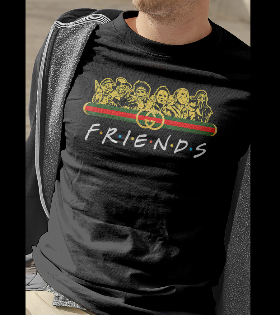 Vintage Horror Icons Friends Halloween Costume T-Shirt
