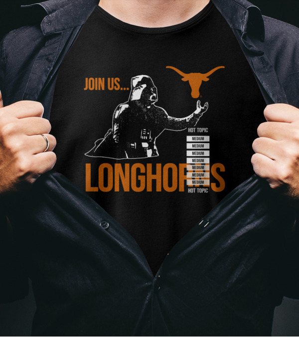 Join Us Darth Vader Longhorns Medium Hot Topic T-Shirt