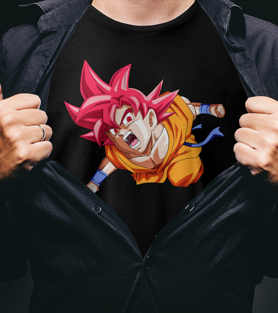 Your Favorite Dragon Ball Super Saiyan Character Iconic Transformation T-Shirt