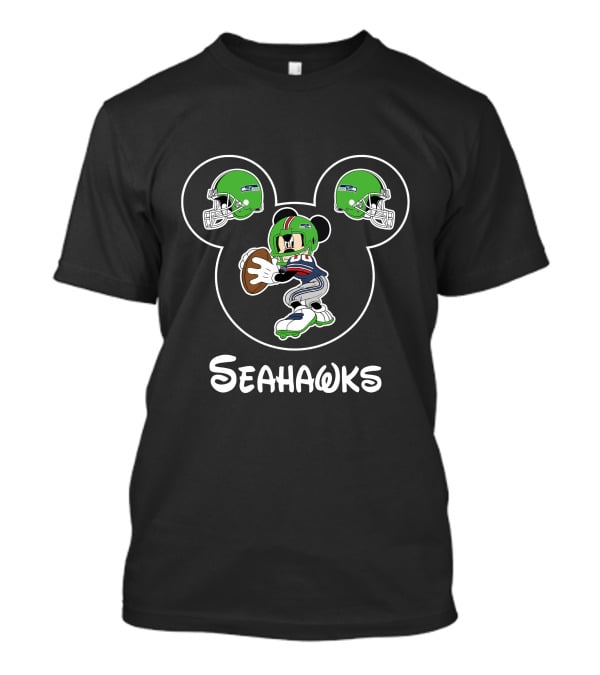 Mickey Mouse Seahawks Football Helmets T-Shirt