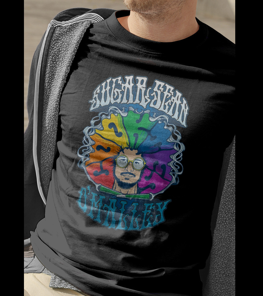 Sugar Sean O'Malley Psychedelic Rainbow T-Shirt