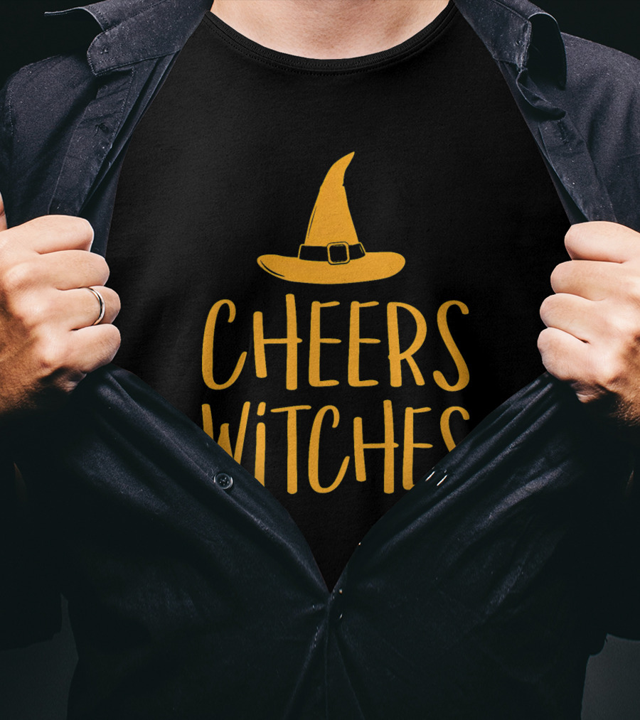 Cheers Witches Halloween Witch Hat T-Shirt