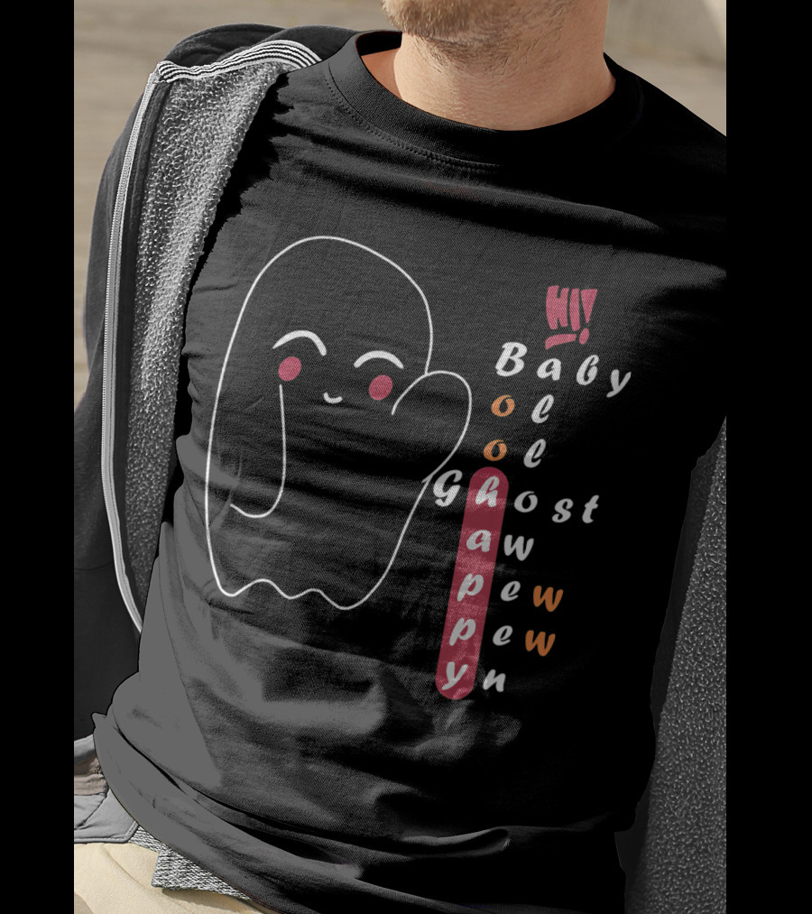 Hi Happy Boo Baby Ghost Halloween T-Shirt