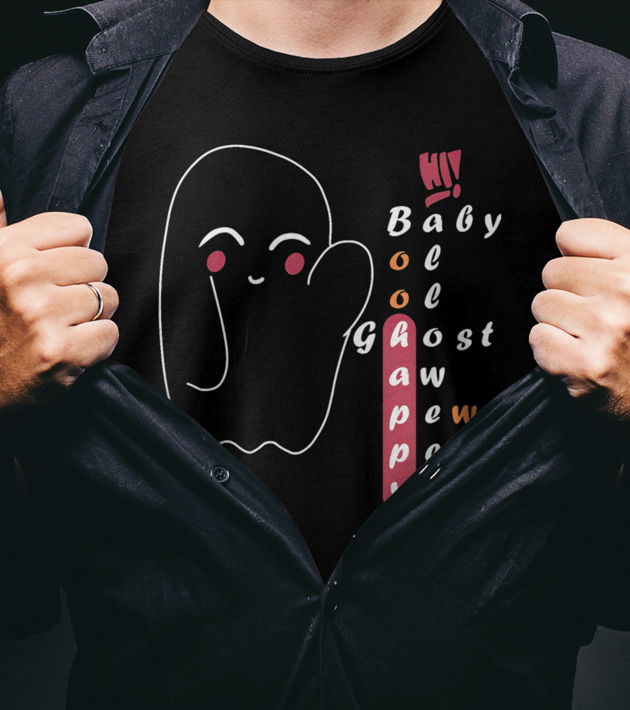 Hi Happy Boo Baby Ghost Halloween T-Shirt