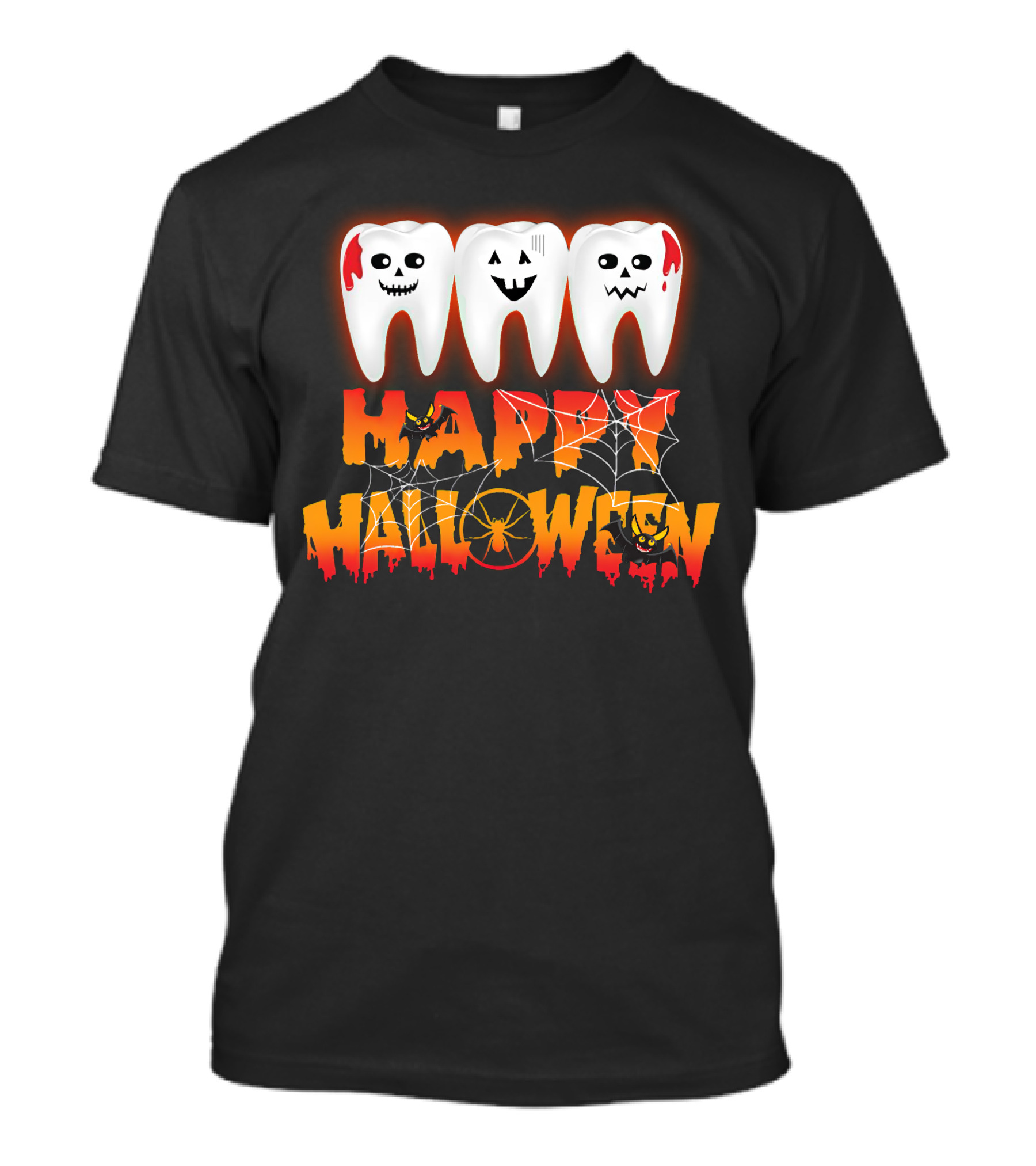 Happy Halloween Funny Costume Dental Teeth T-Shirt