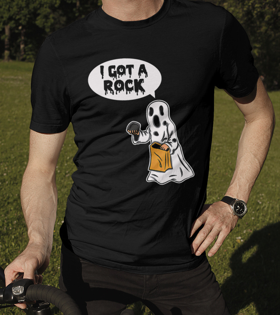 I Got A Rock Ghost Trick-or-Treating Halloween Humor T-Shirt