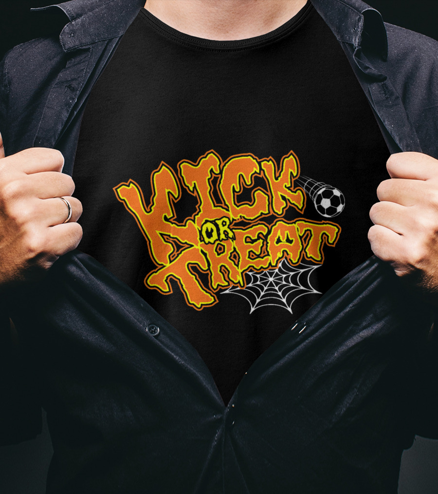 Kick Or Treat Halloween Soccer T-Shirt