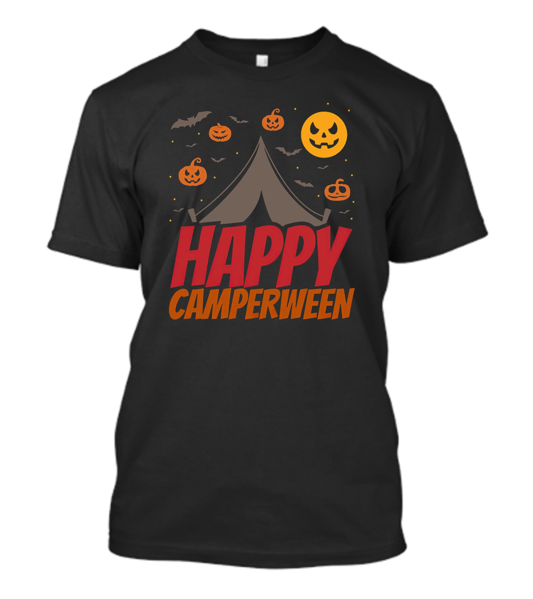 Happy Camperween Halloween Camping Outdoor T-Shirt