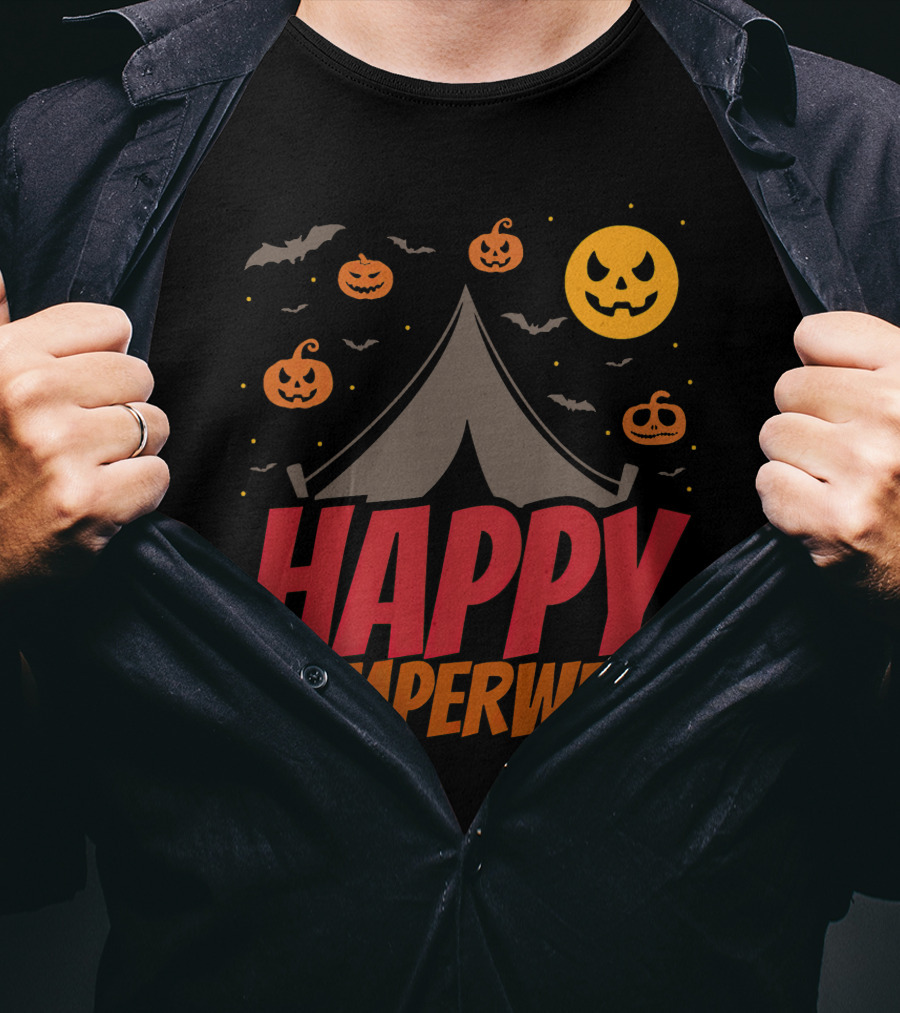 Happy Camperween Halloween Camping Outdoor T-Shirt