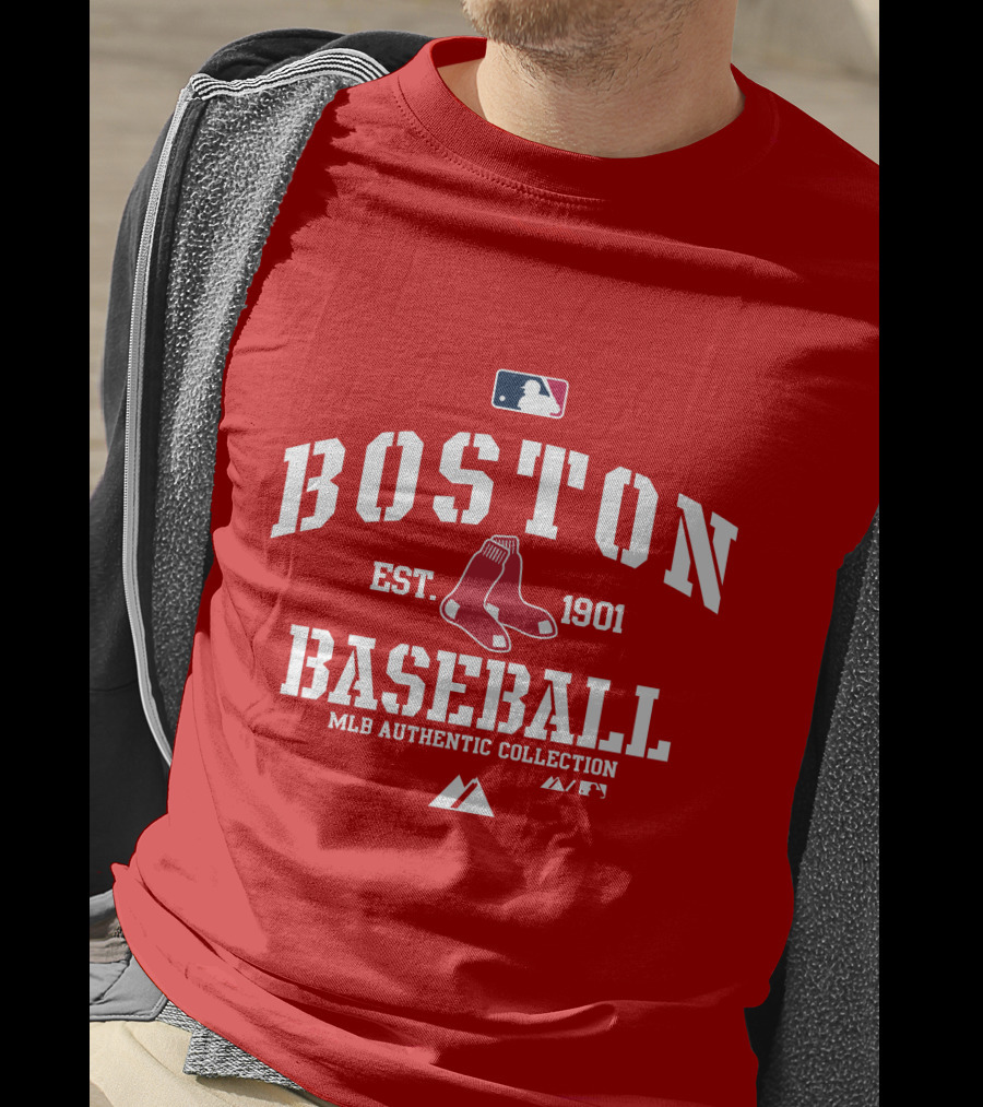 Boston Established 1901 MLB Authentic Collection Baseball T-Shirt