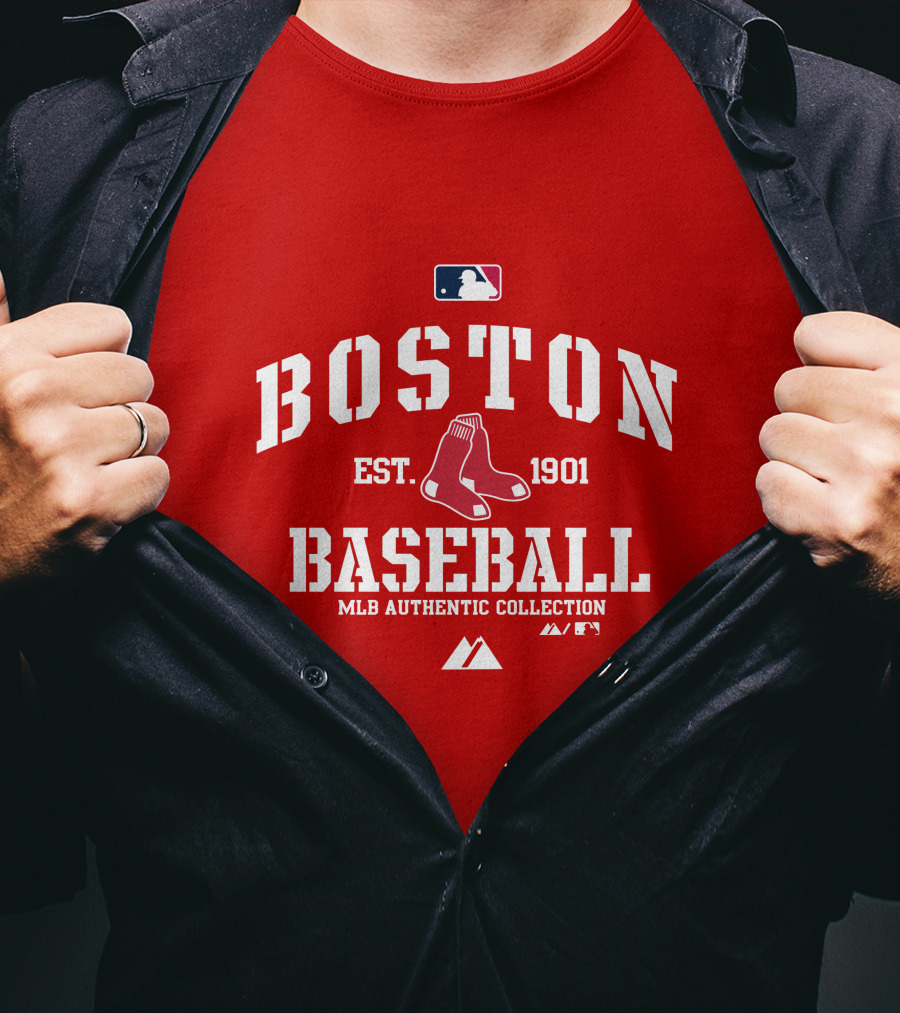 Boston Established 1901 MLB Authentic Collection Baseball T-Shirt