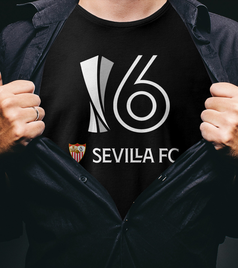6 Europa League Titles Sevilla FC 16 T-Shirt