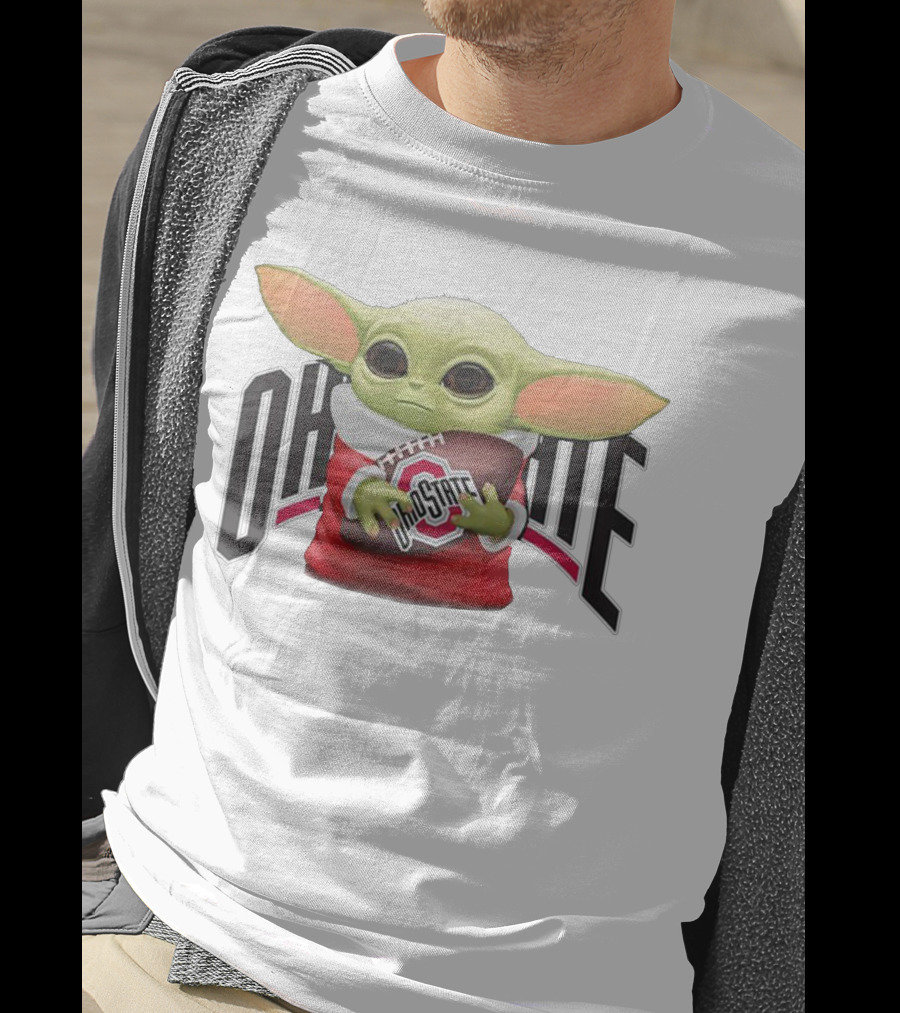 Baby Yoda Ohio State Football T-Shirt