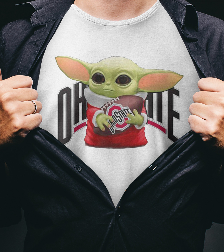 Baby Yoda Ohio State Football T-Shirt