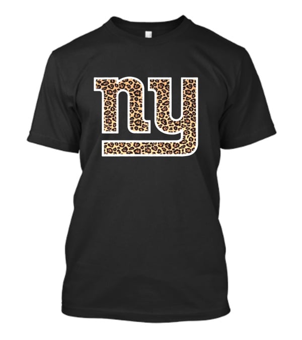NY Giants Leopard Print T-Shirt