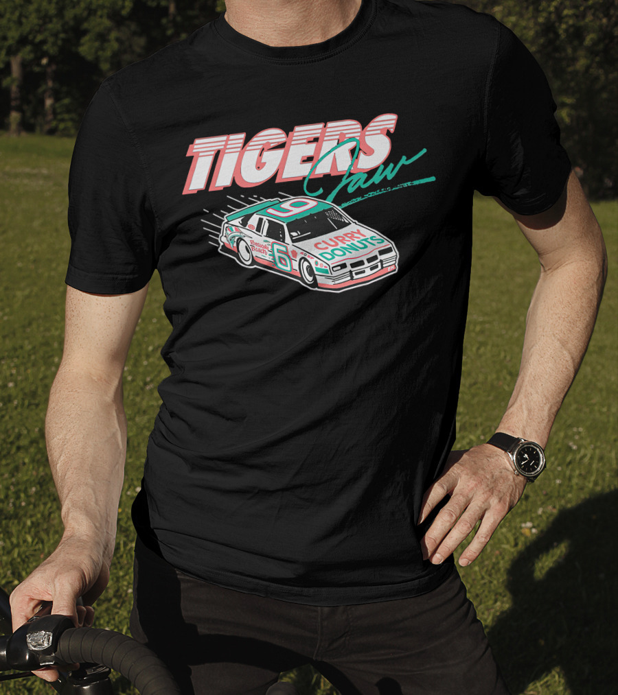 Tigers Jaw Curry Donuts Racing Car 6 Number 9 T-Shirt