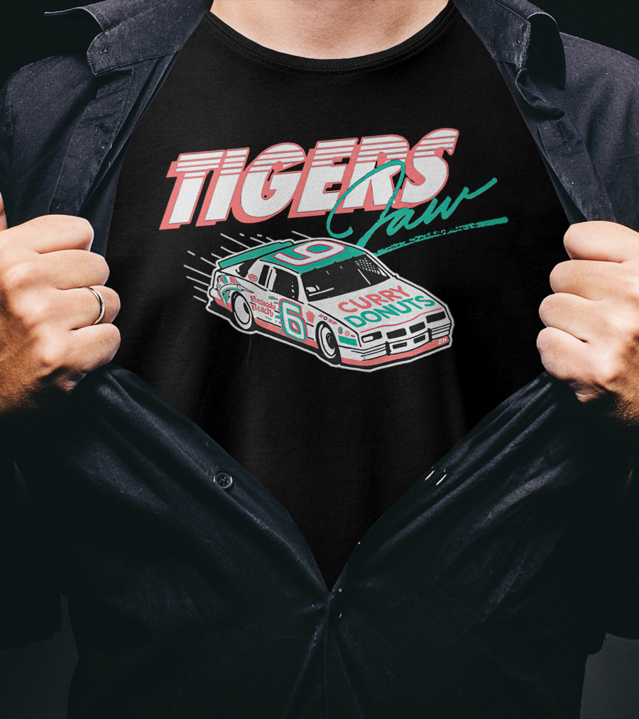 Tigers Jaw Curry Donuts Racing Car 6 Number 9 T-Shirt