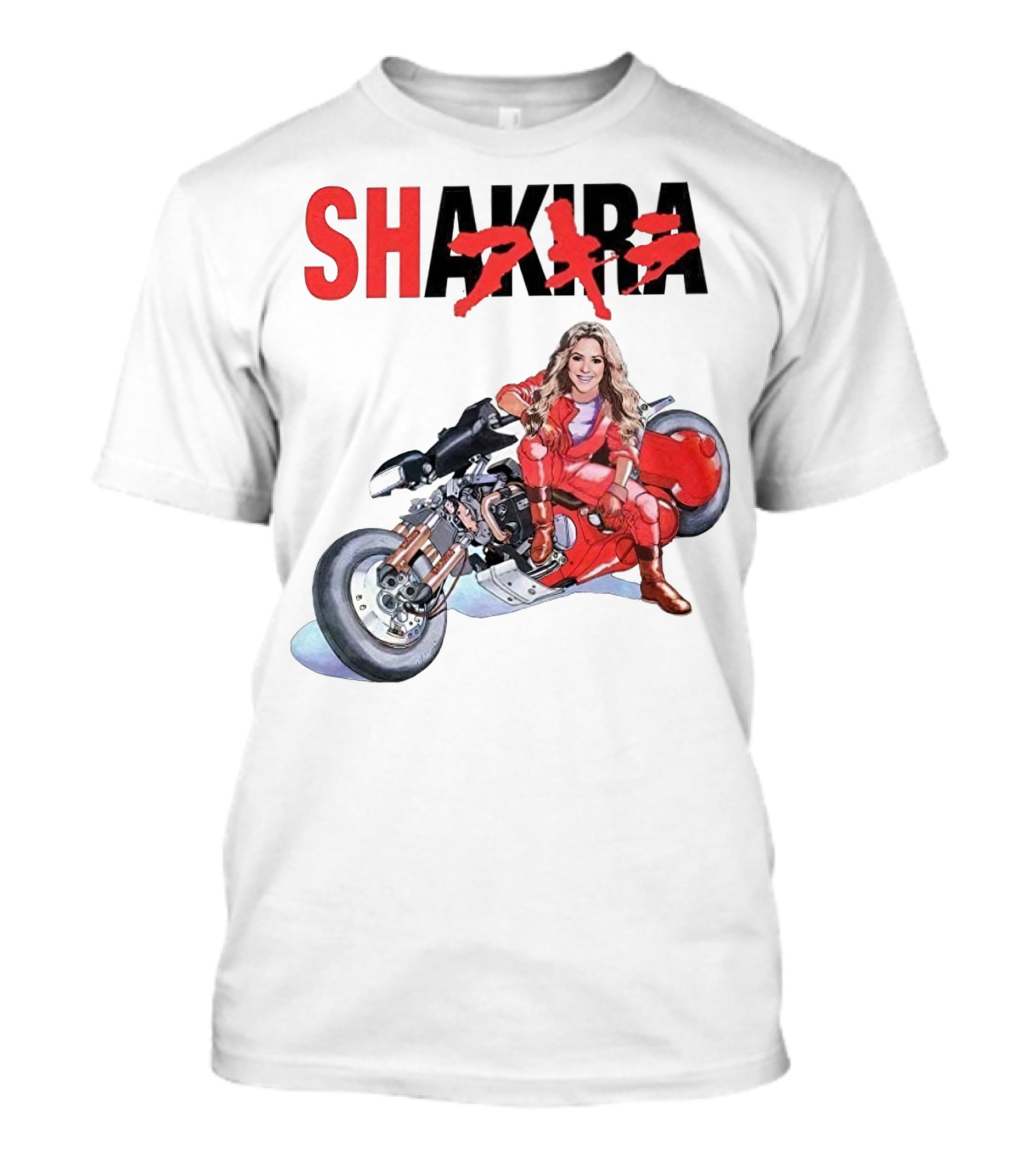 SHAKIRA Akira Anime Motorcycle Rider T-Shirt