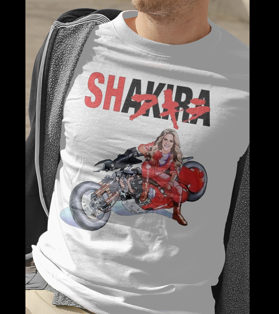 SHAKIRA Akira Anime Motorcycle Rider T-Shirt