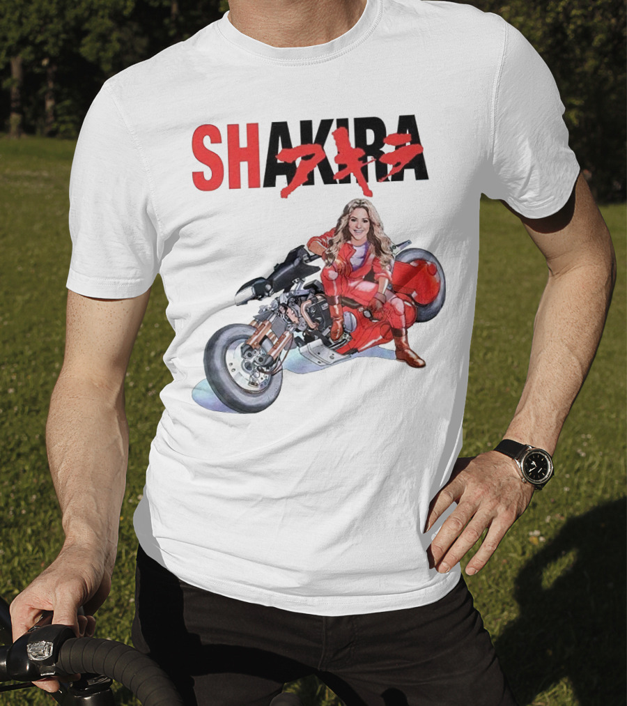 SHAKIRA Akira Anime Motorcycle Rider T-Shirt