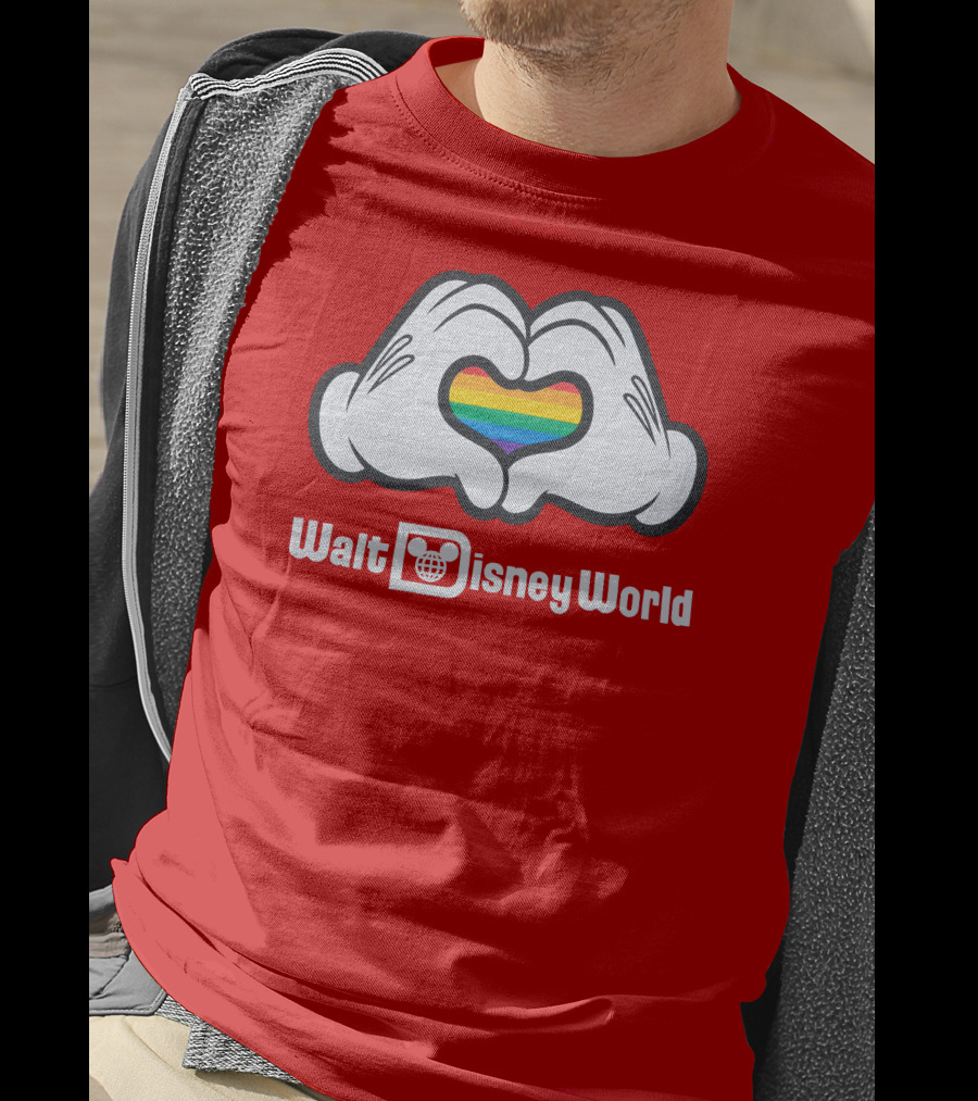 Walt Disney World Pride Heart Hands Rainbow T-Shirt