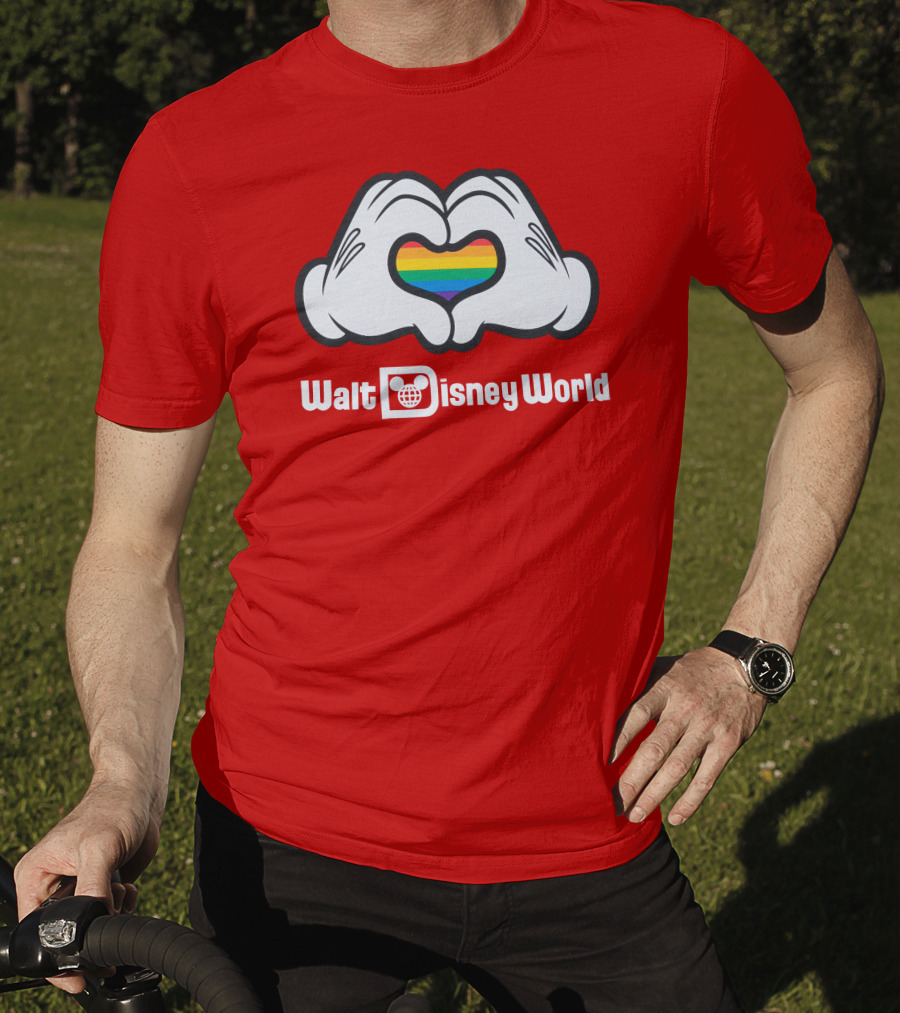 Walt Disney World Pride Heart Hands Rainbow T-Shirt