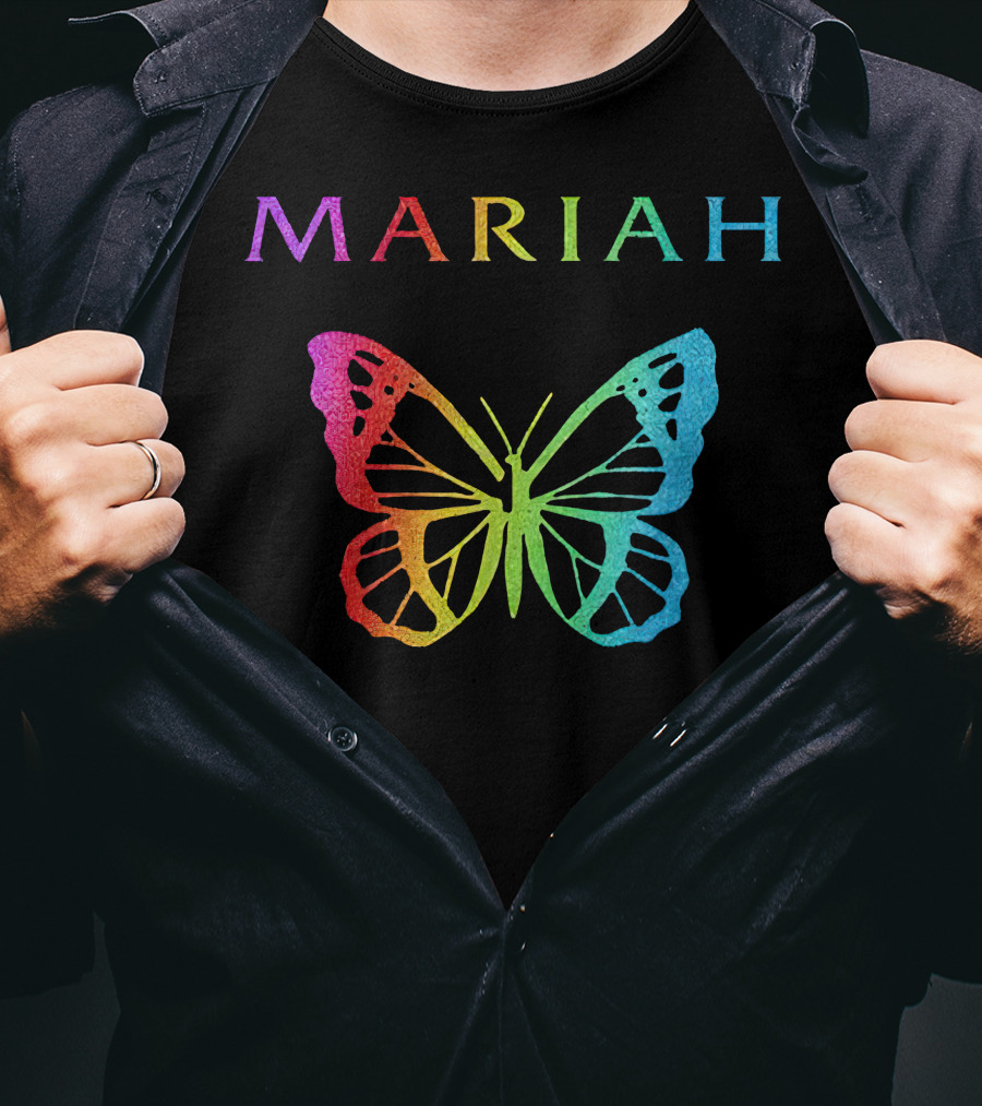 Mariah Carey Butterfly Rainbow Merch T-Shirt