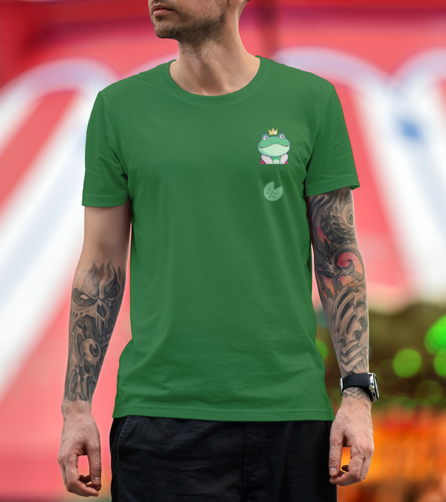 Boomerna Frog King Lily Pad Merch T-Shirt