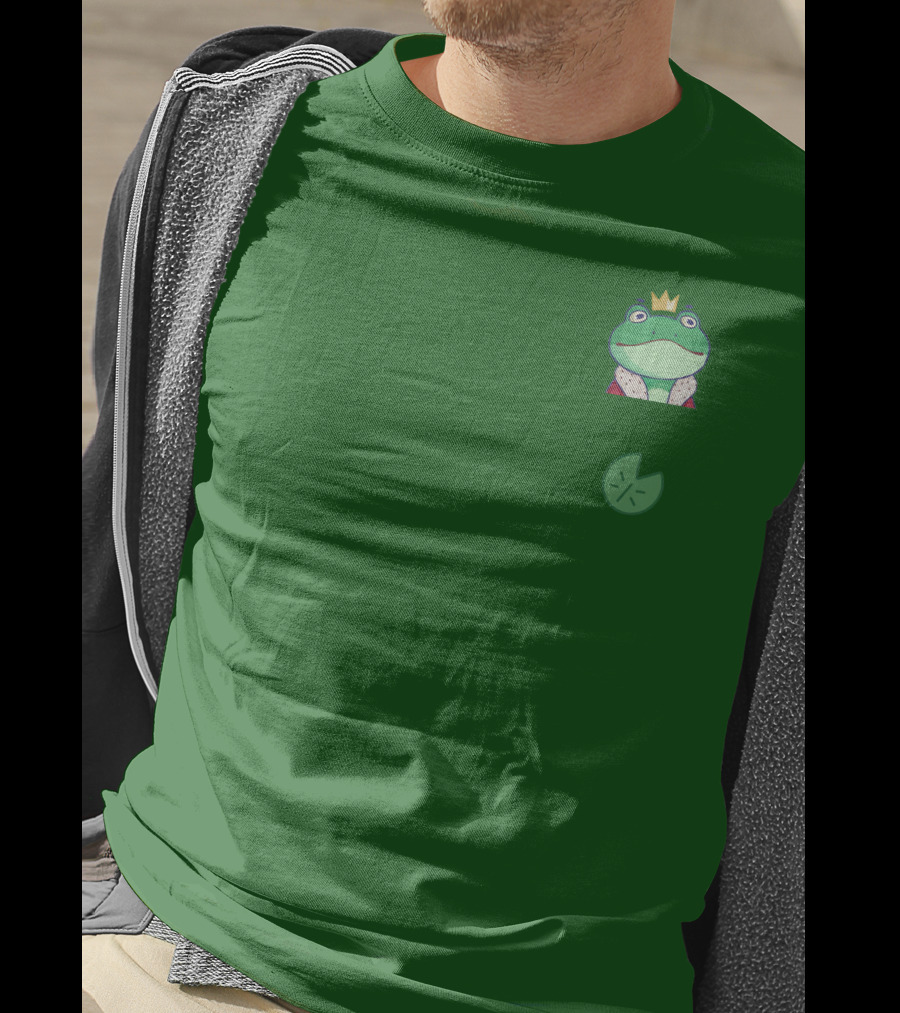 Boomerna Frog King Lily Pad Merch T-Shirt