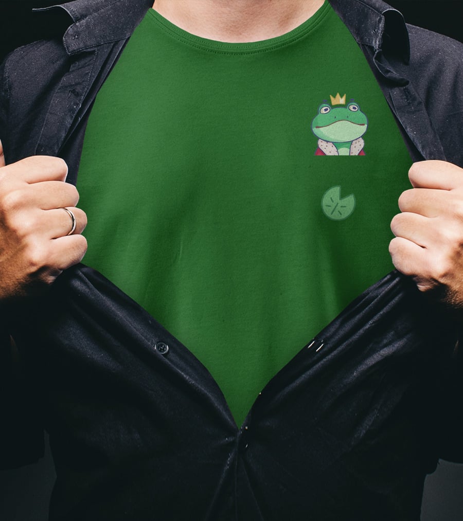 Boomerna Frog King Lily Pad Merch T-Shirt