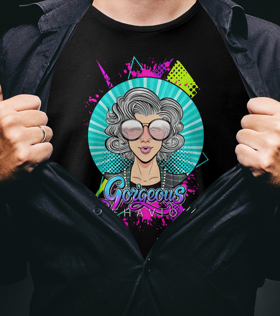 Gorgeous Behavior Granny Merch Vibrant T-Shirt
