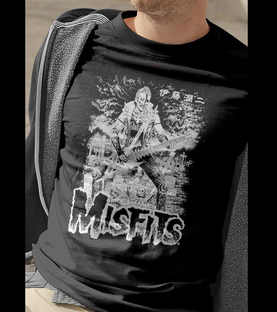 MISFITS Junji Ito Merch Font T-Shirt