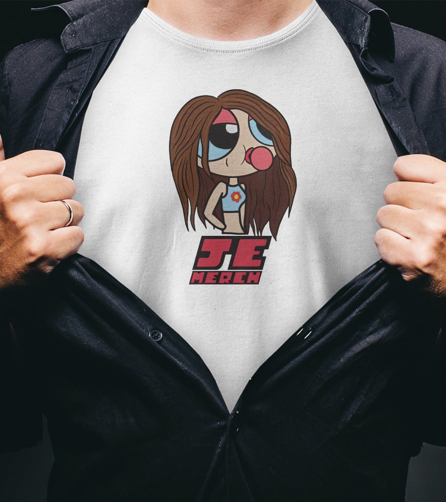 JE Merch Jenelle Eason Cartoon Character Popping Bubblegum T-Shirt